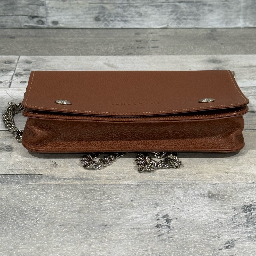 Longchamp Le Foulonné Leather Wallet on a Chain - Picture 5 of 9